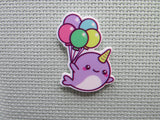 First view of the Balloon Carrying Narwhale Needle Minder