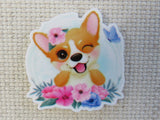 First view of Flowery Corgi Needle Minder.