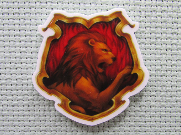 First view of the Gryffindor House Crest Needle Minder