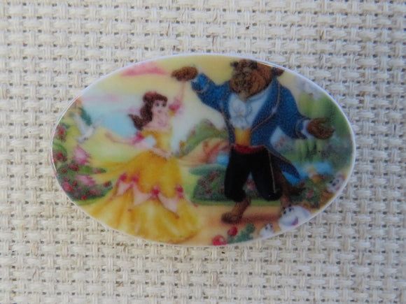 First view of Belle and the Beast Dancing Scene Needle Minder.