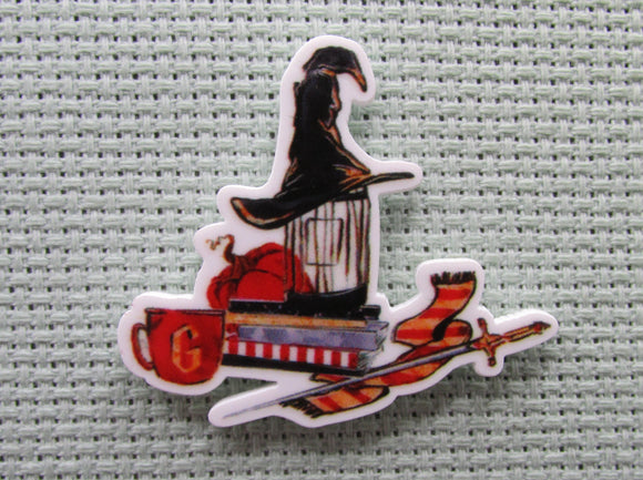 First view of the Gryffindor Books Needle Minder