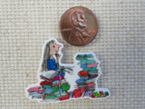 Second view of So Many Books to Read Needle Minder.