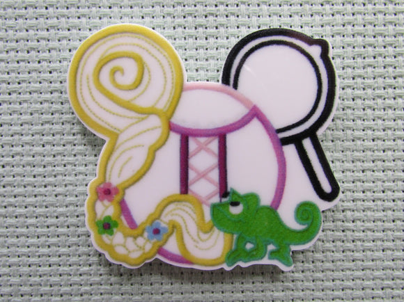 First view of the Rapunzel Mouse Head Needle Minder
