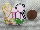 Second view of the Rapunzel Mouse Head Needle Minder