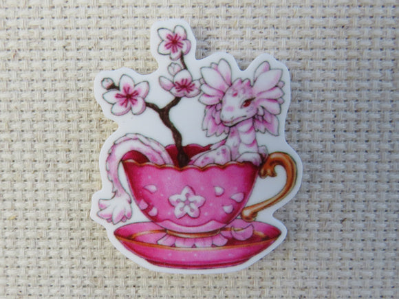 First view of Cup of Pink Dragon Tea Needle Minder,.