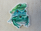 First view of A Stack of Frogs Needle Minder.