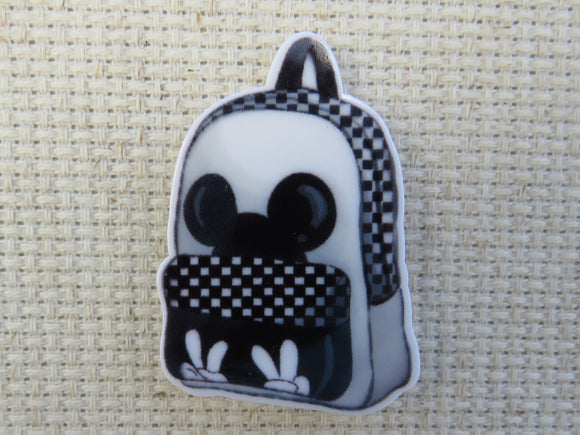 First view of Black and White Mickey Backpack Needle Minder.