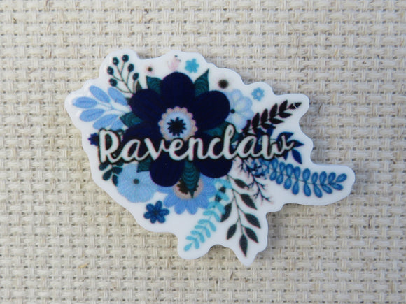 First view of Blue Floral Ravenclaw Bouquet Needle Minder.