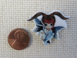 Second view of Small Fairy with a Ghost Dog Needle Minder.