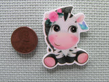 Second view of the Cute Zebra Needle Minder