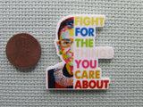 Second view of the Fight for the Things You Care About RBG Needle Minder