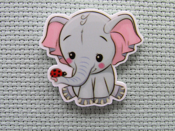 First view of the Adorable Elephant with a Lady Bug Friend Needle Minder