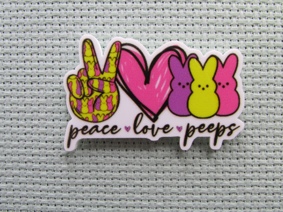 First view of the Peace Love Peeps Needle Minder
