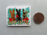 Second view of the Happy Easter Bunnies Needle Minder