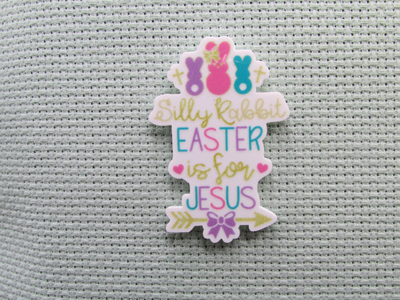 First view of the Silly Rabbit Easter is for Jesus Needle Minder