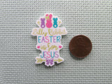 Second view of the Silly Rabbit Easter is for Jesus Needle Minder