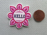 Second view of the Hello Flower Needle Minder