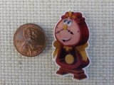 Second view of Cogsworth the Clock Needle Minder.