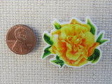 Second view of Yellow Carnation Needle Minder.
