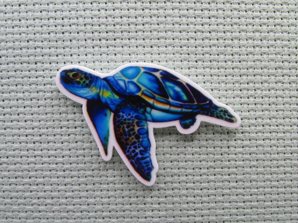First view of the Blue Sea Turtle Needle Minder