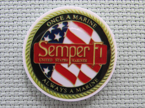 First view of the Semper Fi, Once a Marine, Always a Marine Needle Minder