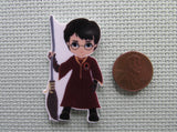 Second view of the Harry Potter with a Flying Broom Needle Minder