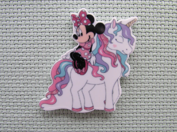 First view of the Minnie Mouse On a Unicorn Needle Minder