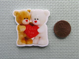 Second view of the A Couple of Teddy Bears in Love Needle Minder