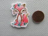 Second view of the Flowery Fox Needle Minder