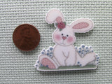 Second view of the Cute Bunny Sitting in Flowers Needle Minder