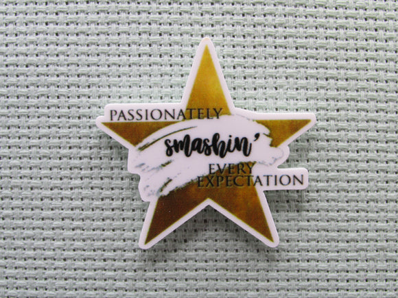 First view of the Passionately Smashin' Every Expectation Needle Minder