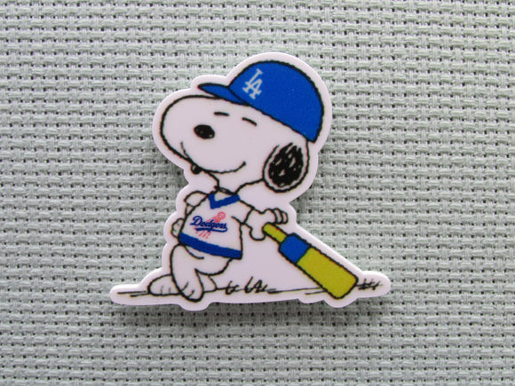 First view of the Baseball Playing Snoopy Needle Minder