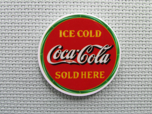 First view of the Ice Cold Coca-Cola Sold Here Needle Minder
