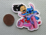 Second view of the Lilo and Stitch Riding a Big Wheel Needle Minder