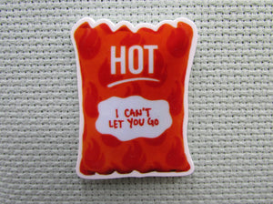 First view of the Taco Hot Sauce Package "I can't let you go" Needle Minder