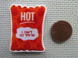 Second view of the Taco Hot Sauce Package "I can't let you go" Needle Minder