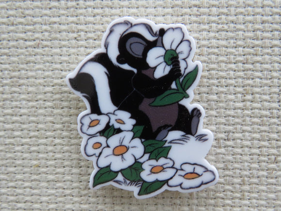 First view of Flower the Skunk from Bambi Needle Minder.
