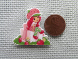 Second view of the Strawberry Shortcake Sitting on a Gift Needle Minder