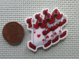 Second view of the Red Knights from Alice in Wonderland Needle Minder