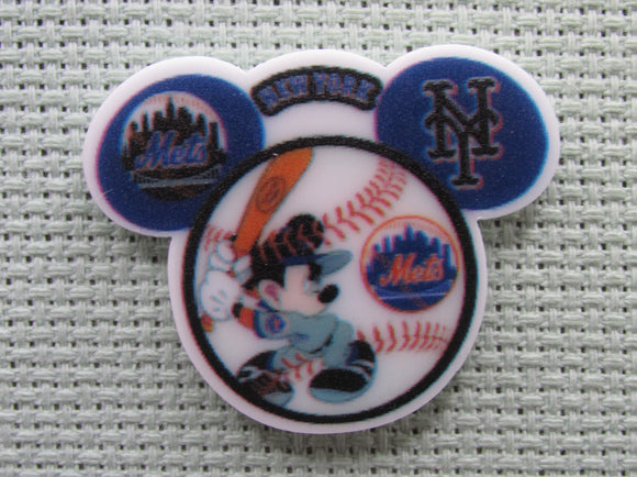 First view of the Baseball Mickey Mouse Head Needle Minder