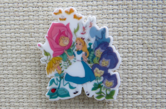 First view of Alice Walking Amongst the Flowers Needle Minder.