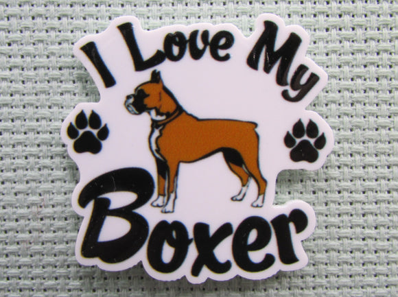 First view of the I Love My Boxer Needle Minder