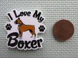 Second view of the I Love My Boxer Needle Minder