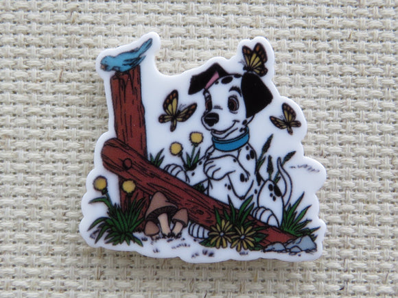 First view of Dalmatians Escaping a Fence Needle Minder.