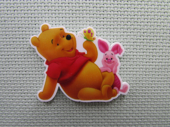 First view of the Pooh and Piglet with a Butterfly Needle Minder