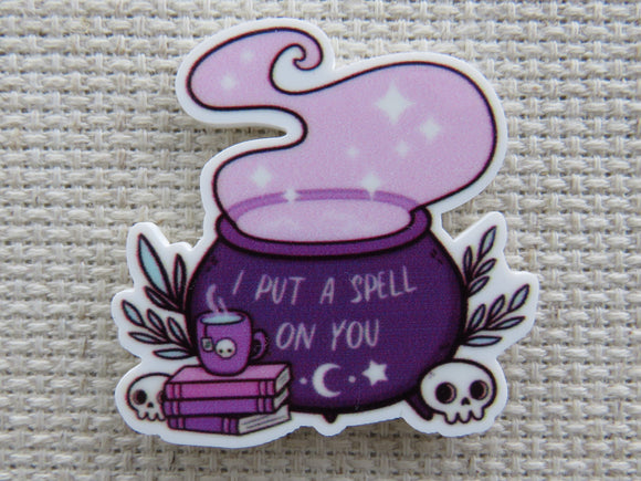 First view of Purple Cauldron Needle Minder.