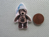 Second view of the Sleepy Teddy Bear Needle Minder