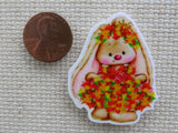 Second view of Autumn Bunny Needle Minder.