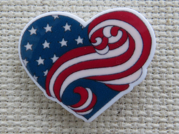 First view of Patriotic Heart Needle Minder.