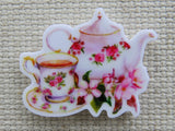 First view of Floral Tea Serving Set Needle Minder.